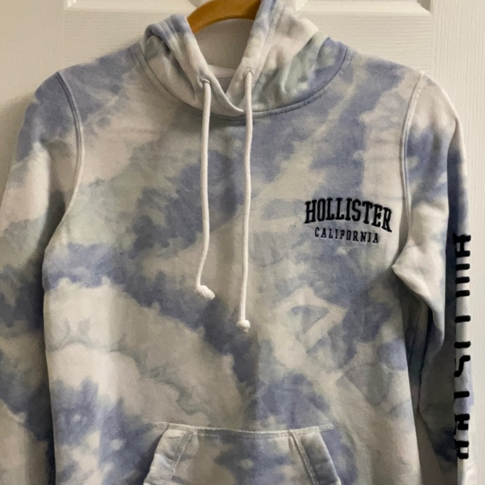 Hollister Tie-Dye Hoodie - Blue
